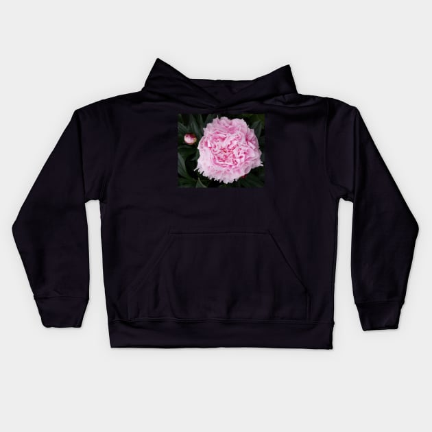 peony flower Kids Hoodie by robelf